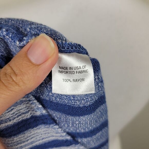 Anthro Drew Striped Blouse. Blue S#012 - Picture 14 of 15